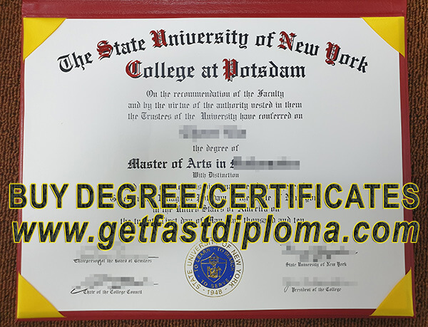 College at Potsdam Diploma Sample