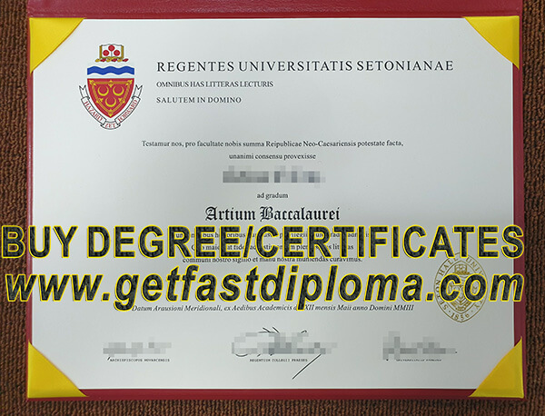  Seton Hall University (SHU) degree sample