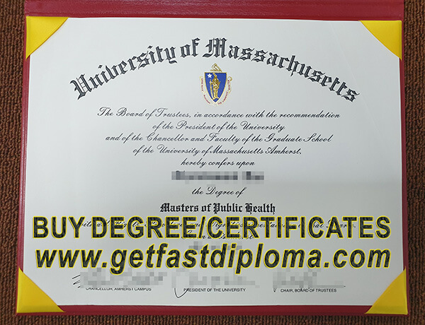 UMass Amherst degree sample