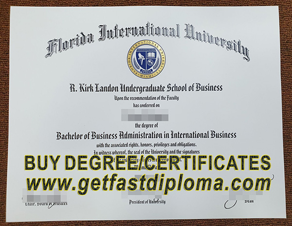 FIU DEGREE SAMPLE