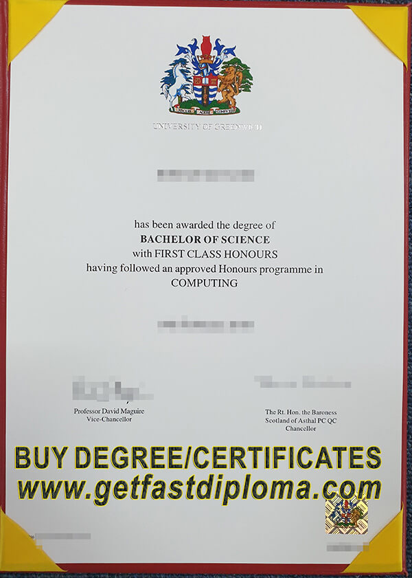 University of Greenwich degree sample