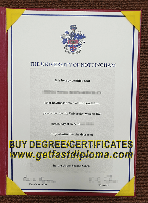 The University of Nottingham degree 