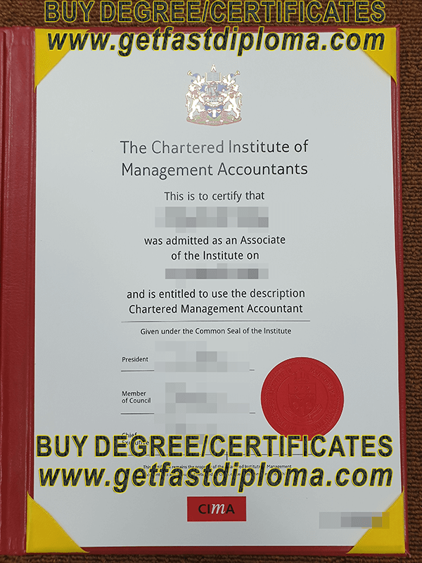 CIMA certificate