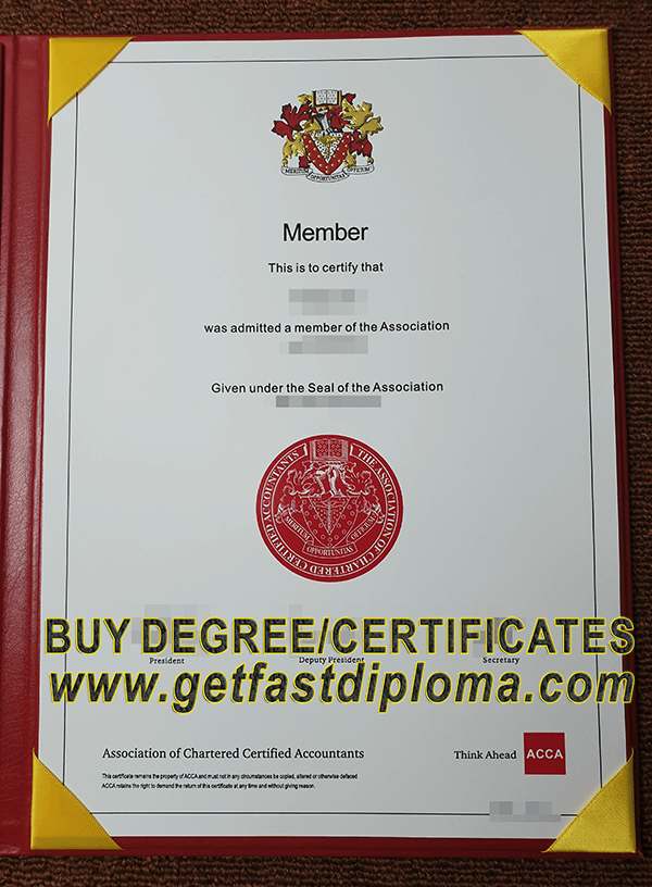 ACCA CERTIFICATE