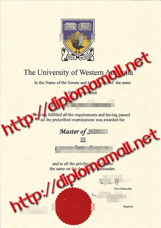 University of Western Australia degree