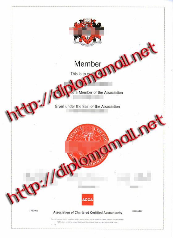 ACCA certificate