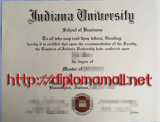 Indiana University diploma