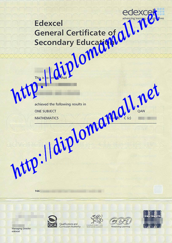 Edexcel GCSE Certificate